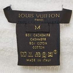 Louis Vuitton Cream Cashmere Knit Pullover M