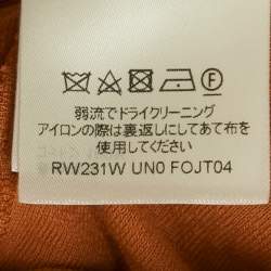 Louis Vuitton Orange Monogram Flower Towelling Crop Top S