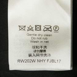 Louis Vuitton Black Jersey Peplum Top S
