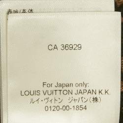 Pre Owned Louis Vuitton Brown Checks Lurex Knit Crewneck Pullover XS