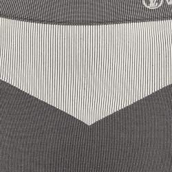 Pre Owned Louis Vuitton Grey Rib Knit Active Leggings S