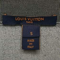Pre Owned Louis Vuitton Grey Rib Knit Active Leggings S