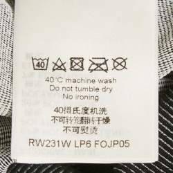 Pre Owned Louis Vuitton Grey Rib Knit Active Leggings S