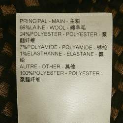 Louis Vuitton Black Check Lurex Knit Mini Skirt XS