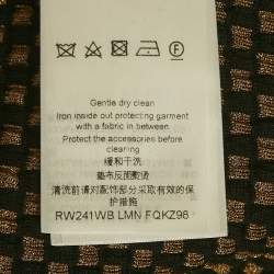 Louis Vuitton Black Check Lurex Knit Mini Skirt XS