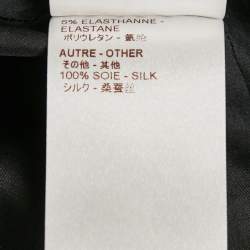 Louis Vuitton Black Printed Crepe Ruffled Shorts M