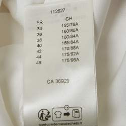 Pre Owned Louis Vuitton White Sequins Leopard Print Jersey T-Shirt Dress L