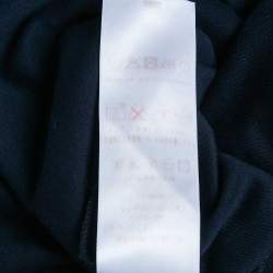 Pre Owned Louis Vuitton Navy Blue Jersey T-Shirt S
