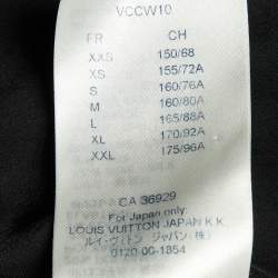 Pre Owned جاكيت لوي فيتون خليط قماش قطني أسود باتشوورك مقاس صغير جدًا (إكس سمول)