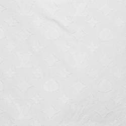 Pre Owned Louis Vuitton white Monogram Fil Coupe Cotton Frill Blouse S