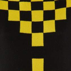 Pre Owned Louis Vuitton Black Checkerboard Wool & Cashmere Sweater XS