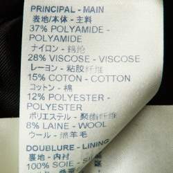 Pre Owned Louis Vuitton Monochrome Embellished Tweed Mini Dress S