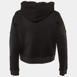 Pre Owned Louis Vuitton X Kansai Yamamoto Black Cotton Kabuki Sequin Patch Hoodie XS