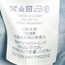 Pre Owned Louis Vuitton Blue Tie Dye Monogram Silk Blend Hooded Jacket S