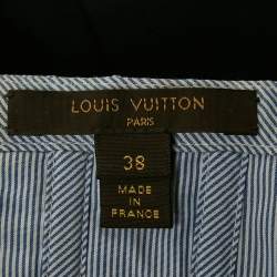 Pre Owned Louis Vuitton Black Cotton Strapless Mini Dress M