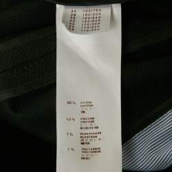 Pre Owned Louis Vuitton Black Cotton Strapless Mini Dress M
