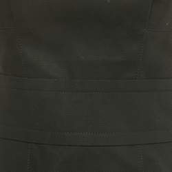 Pre Owned Louis Vuitton Black Cotton Strapless Mini Dress M