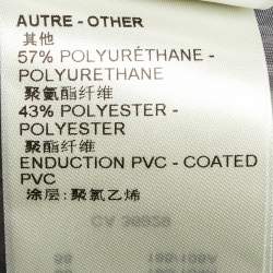 Pre Owned Louis Vuitton Grey Monogram Organza Zip Up Jacket S