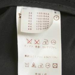 Pre Owned Louis Vuitton Navy Blue Tweed Mini Skirt M