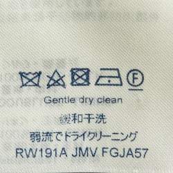 Pre Owned Louis Vuitton Green Linen Leather Trim Bomber Jacket S