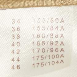 Pre Owned Louis Vuitton Beige Wool Detachable Hood Button Front Cape Coat M