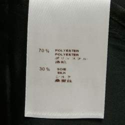 Pre Owned Louis Vuitton Black Crepe Pleated Shorts M