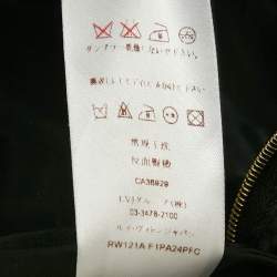 Pre Owned Louis Vuitton Black Crepe Pleated Shorts M