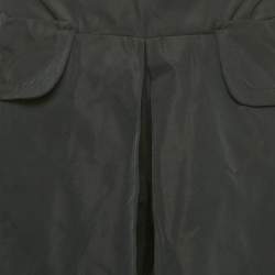 Pre Owned Louis Vuitton Black Crepe Pleated Shorts M