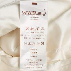 Pre Owned Louis Vuitton Green Tweed Button Front Jacket M