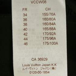 مملوكة مسبقًا Louis Vuitton Black Crepe Leather and Stud Detail Sleeveless Top M