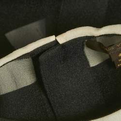 مملوكة مسبقًا بلوزة لويس فيتون كريب شفاف أسود بأكمام منفوخة مقاس متوسط