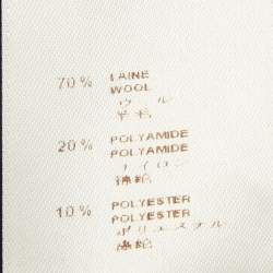 Pre Owned Louis Vuitton Black Wool Blend Gathered Waist Coat & Skirt Set M ( FR 38/ 40)