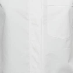 مملوكة مسبقًا Louis Vuitton White Cotton Cap Sleeve Shirt S