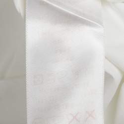 مملوكة مسبقًا Louis Vuitton White Cotton Cap Sleeve Shirt S