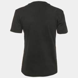 Pre Owned Louis Vuitton Brown/Black Monogram Print Jersey T-Shirt M
