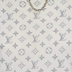 Pre Owned Louis Vuitton White Monogram Print Jersey T-Shirt M