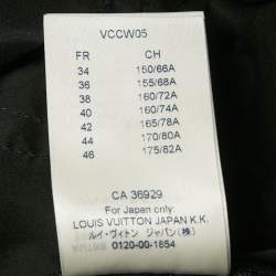 Pre Owned Louis Vuitton Black Crepe Ruffed Pants M