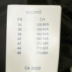 Pre Owned Louis Vuitton Black Logo Print Nylon Zip Detail Jacket S