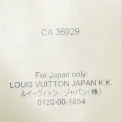 Pre Owned Louis Vuitton Black Logo Print Nylon Zip Detail Jacket S