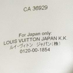 Pre Owned بلوزة لويس فيتون حرير طباعة شعار أبيض مقاس صغير