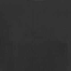 Pre Owned Louis Vuitton Black Wool Blend Flounce Mini Dress M