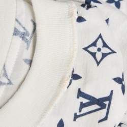 Pre Owned Louis Vuitton White Monogram Cotton T-Shirt XS