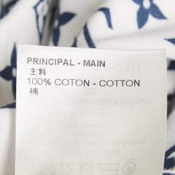 Pre Owned Louis Vuitton White Monogram Cotton T-Shirt XS
