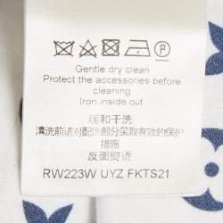 Pre Owned Louis Vuitton White Monogram Cotton T-Shirt XS