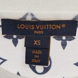 Pre Owned Louis Vuitton White Monogram Cotton T-Shirt XS