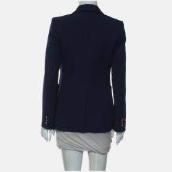 Pre Owned Louis Vuitton Logo Patches Blazer Size S