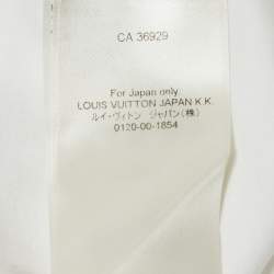Pre Owned Louis Vuitton White Cotton Chain Detail Crew Neck T-Shirt L
