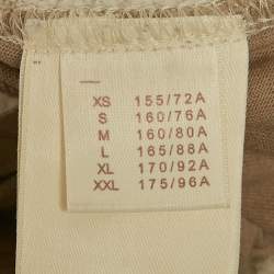 Pre Owned Louis Vuitton Beige Cotton Mélange Straight Fit Sweatpants S