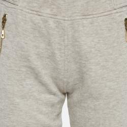 Pre Owned Louis Vuitton Beige Cotton Mélange Straight Fit Sweatpants S