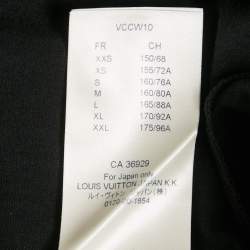 Pre Owned Louis Vuitton Black Icons Print Cotton Crewneck T-Shirt M